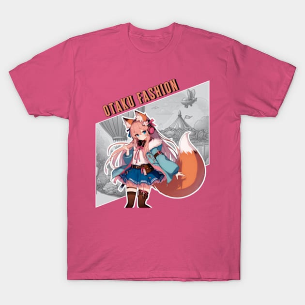 Otaku Fashion - Nekomimi Fantasy Design T-Shirt by Otaku in Love